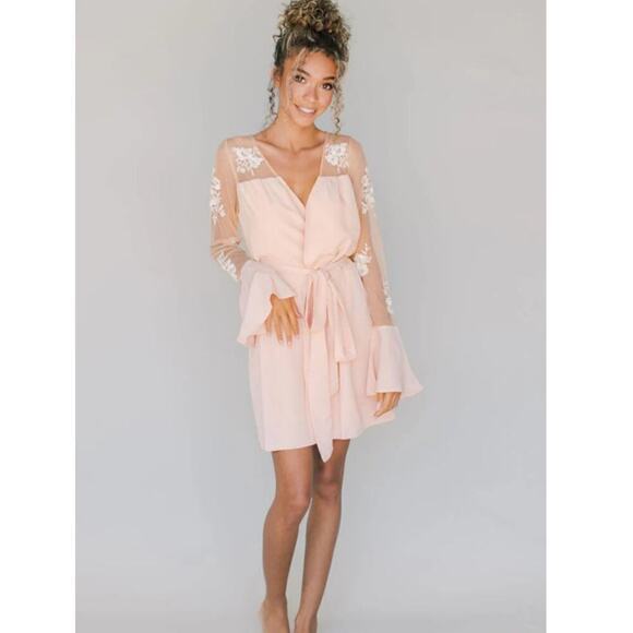 Robed With Love Women’s Pink Hildy Robe / Size- Small - Picture 11 of 16